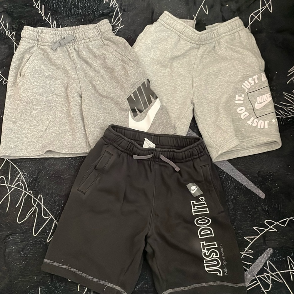 3 pairs Boys Nike shorts medium